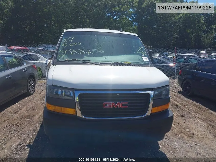 2021 GMC Savana Cargo Rwd 2500 Regular Wheelbase Work Van VIN: 1GTW7AFP9M1199226 Lot: 40106121