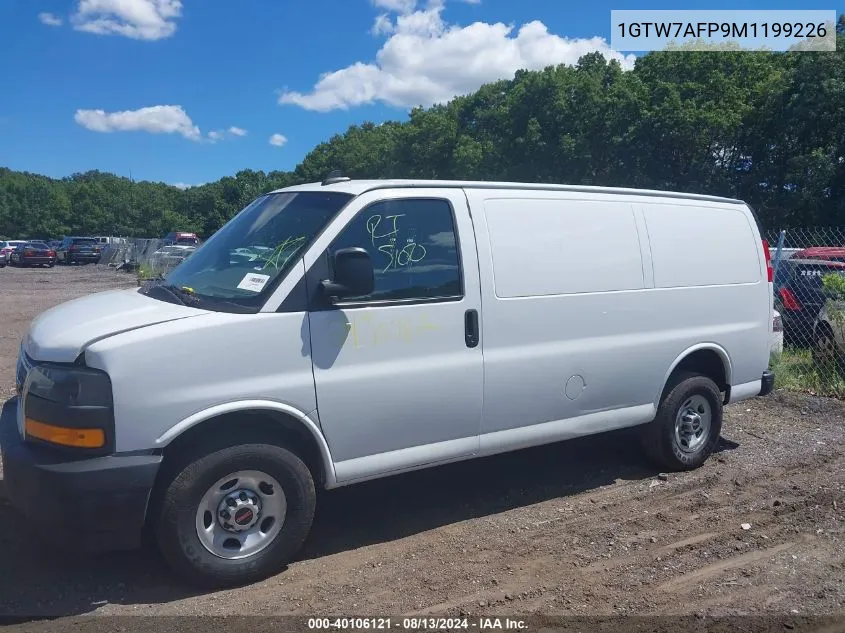 2021 GMC Savana Cargo Rwd 2500 Regular Wheelbase Work Van VIN: 1GTW7AFP9M1199226 Lot: 40106121