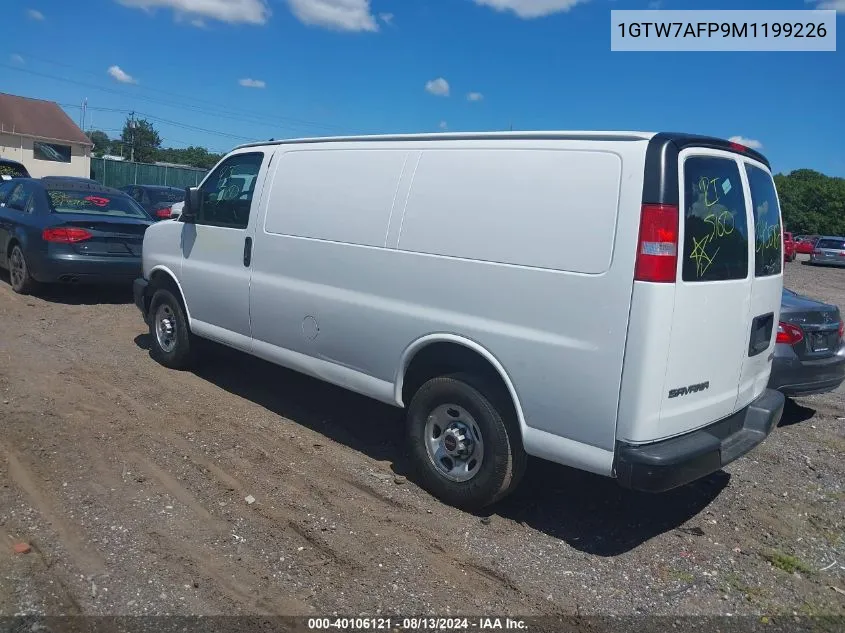 1GTW7AFP9M1199226 2021 GMC Savana Cargo Rwd 2500 Regular Wheelbase Work Van