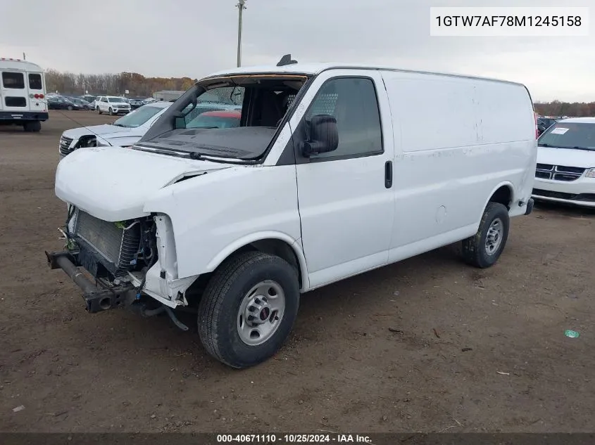 2021 GMC Savana Cargo Rwd 2500 Regular Wheelbase Work Van VIN: 1GTW7AF78M1245158 Lot: 40671110