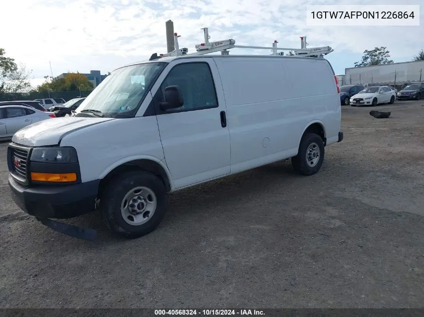 2022 GMC Savana Cargo Rwd 2500 Regular Wheelbase Work Van VIN: 1GTW7AFP0N1226864 Lot: 40568324