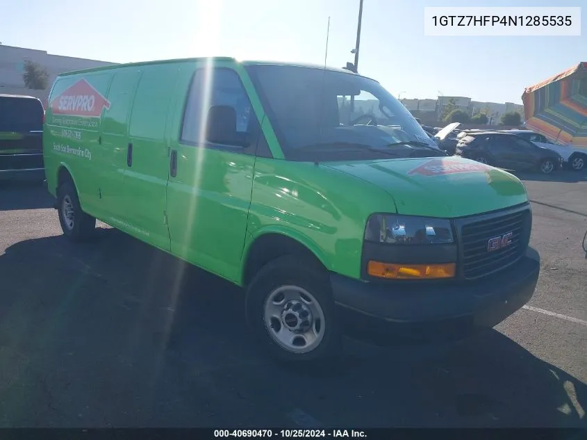 2022 GMC Savana Cargo Rwd 3500 Extended Wheelbase Work Van VIN: 1GTZ7HFP4N1285535 Lot: 40690470