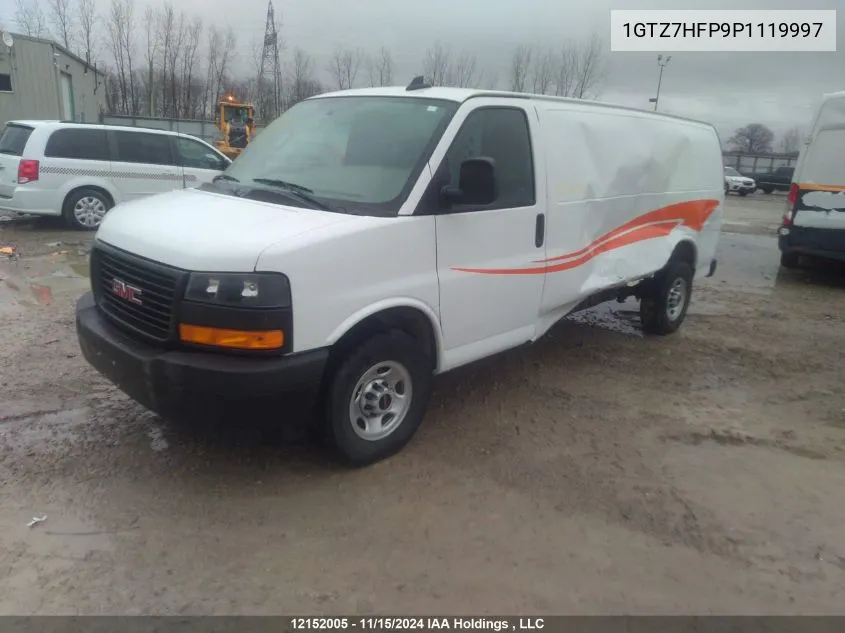 2023 GMC Savana Cargo Van VIN: 1GTZ7HFP9P1119997 Lot: 12152005