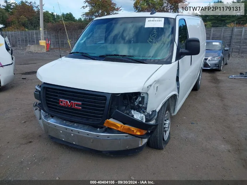 2023 GMC Savana Cargo Rwd 2500 Regular Wheelbase Work Van VIN: 1GTW7AFP2P1179131 Lot: 40404105