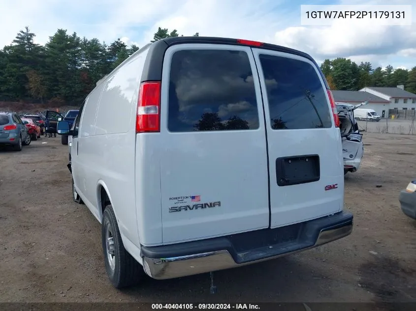 2023 GMC Savana Cargo Rwd 2500 Regular Wheelbase Work Van VIN: 1GTW7AFP2P1179131 Lot: 40404105