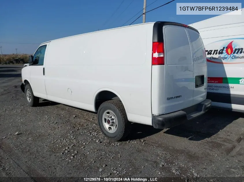 2024 GMC Savana Cargo Van VIN: 1GTW7BFP6R1239484 Lot: 12129578