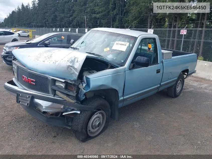 1989 GMC Sierra K2500 VIN: 1GTFK24K6KE546450 Lot: 40340060