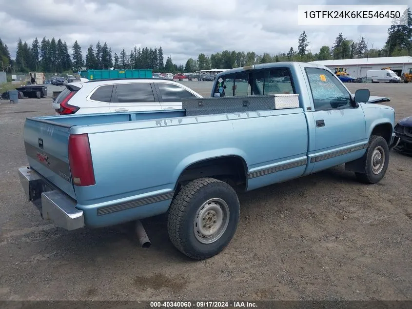 1989 GMC Sierra K2500 VIN: 1GTFK24K6KE546450 Lot: 40340060