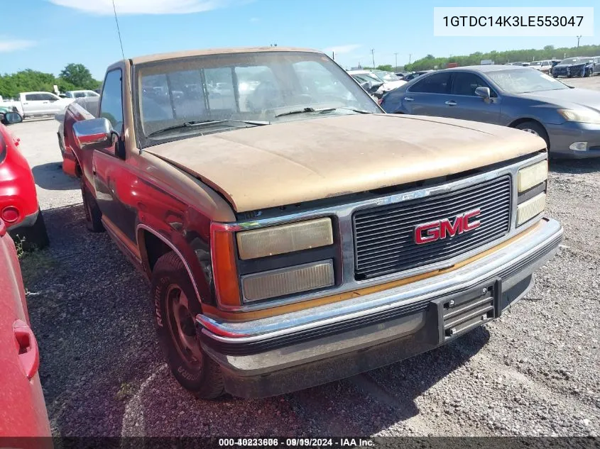 1990 GMC Sierra C1500 VIN: 1GTDC14K3LE553047 Lot: 40233606