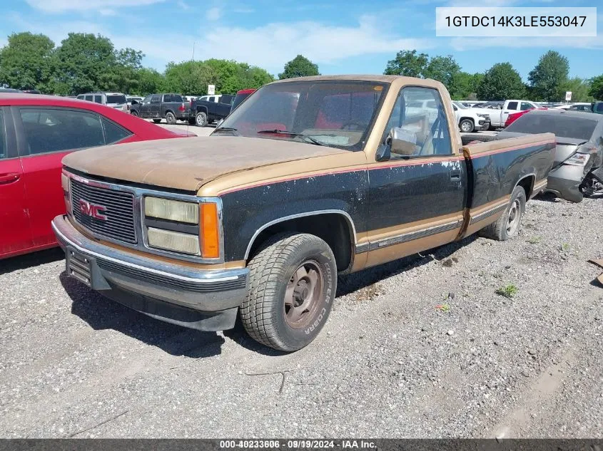 1990 GMC Sierra C1500 VIN: 1GTDC14K3LE553047 Lot: 40233606