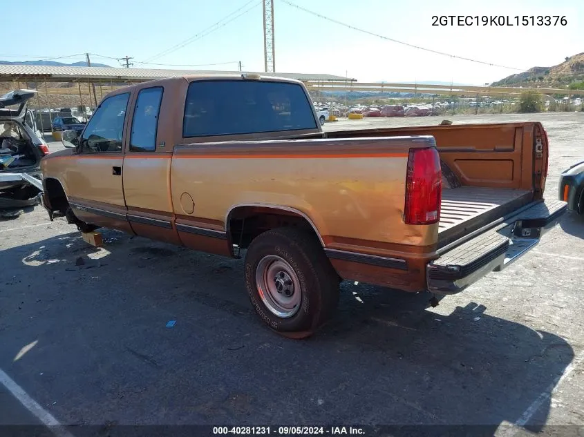 1990 GMC Sierra C1500 VIN: 2GTEC19K0L1513376 Lot: 40281231