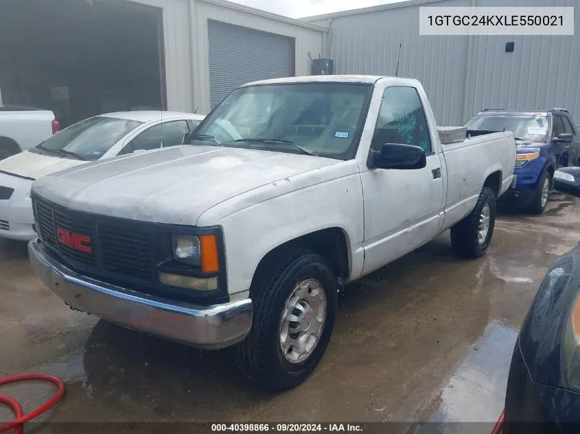 1990 GMC Sierra C2500 VIN: 1GTGC24KXLE550021 Lot: 40398866