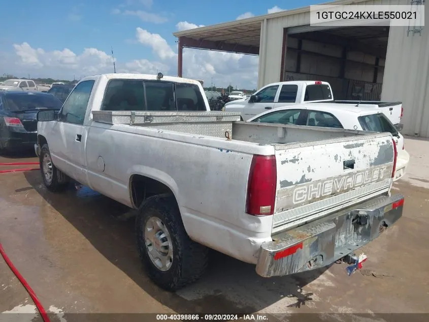 1990 GMC Sierra C2500 VIN: 1GTGC24KXLE550021 Lot: 40398866