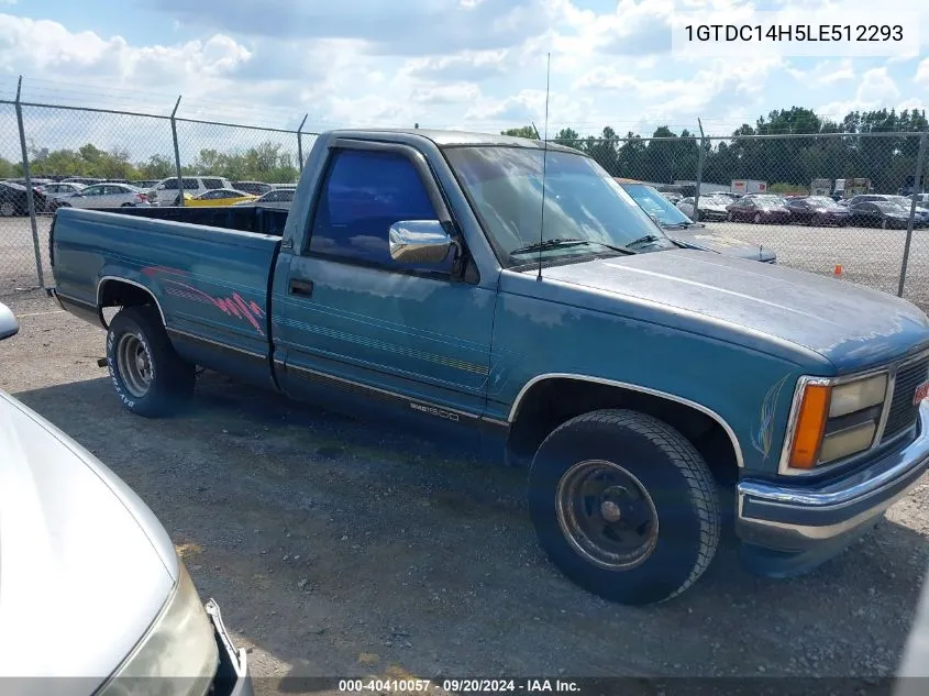 1990 GMC Sierra C1500 VIN: 1GTDC14H5LE512293 Lot: 40410057