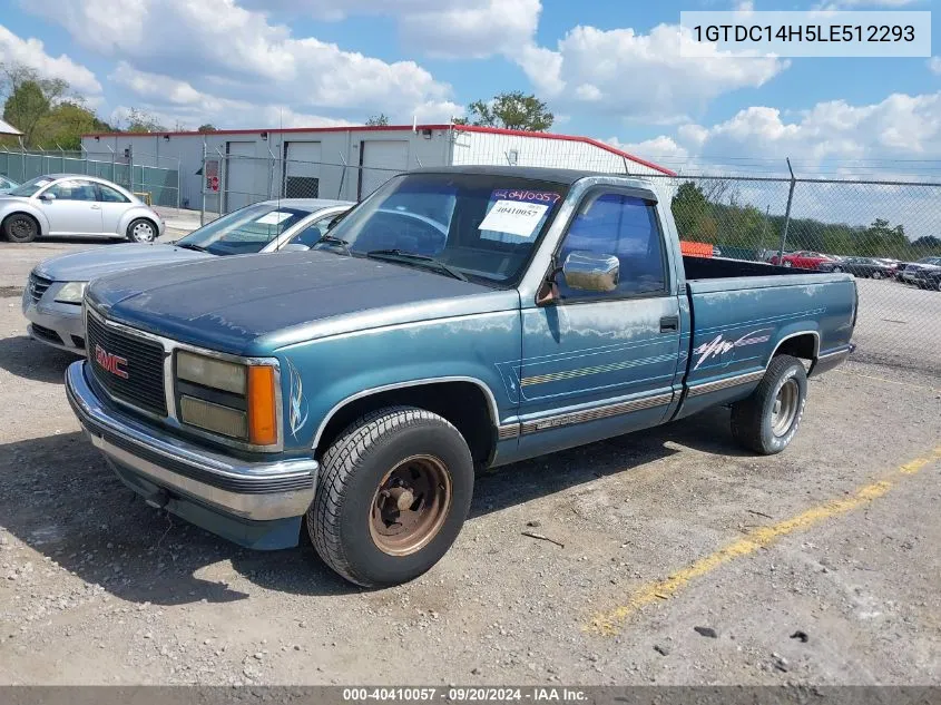 1990 GMC Sierra C1500 VIN: 1GTDC14H5LE512293 Lot: 40410057