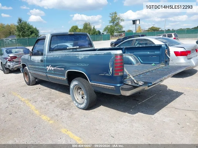 1990 GMC Sierra C1500 VIN: 1GTDC14H5LE512293 Lot: 40410057