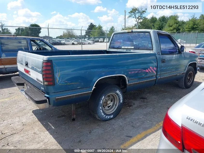 1990 GMC Sierra C1500 VIN: 1GTDC14H5LE512293 Lot: 40410057