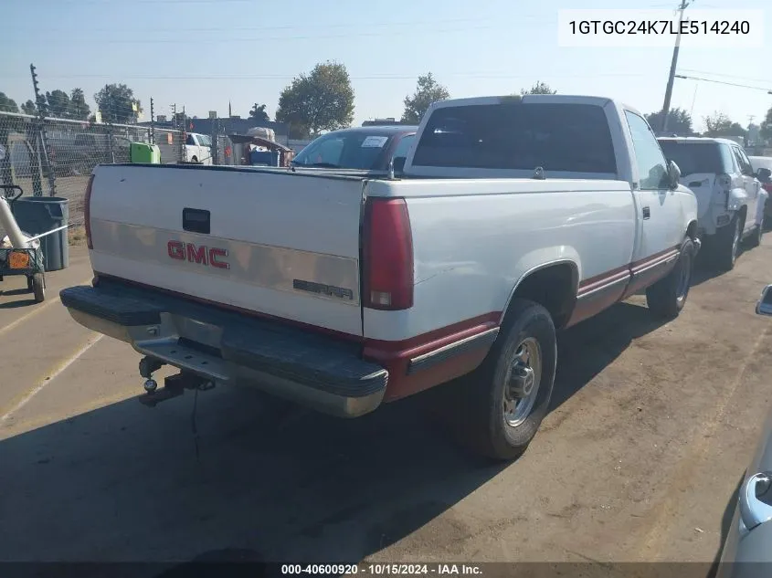 1GTGC24K7LE514240 1990 GMC Sierra C2500