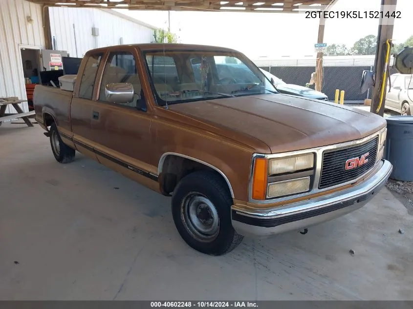 1990 GMC Sierra C1500 VIN: 2GTEC19K5L1521442 Lot: 40602248