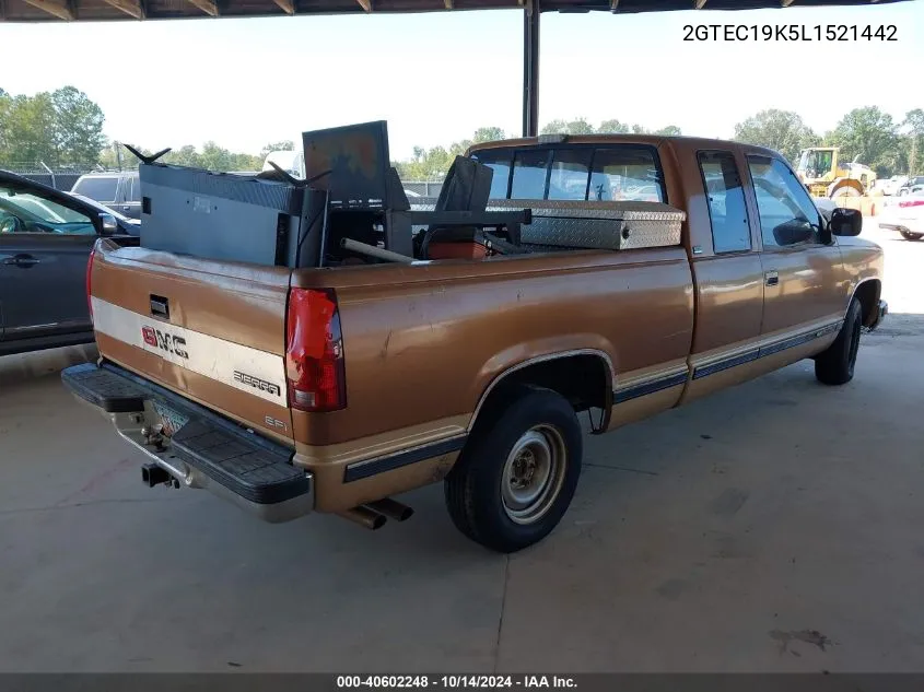 1990 GMC Sierra C1500 VIN: 2GTEC19K5L1521442 Lot: 40602248