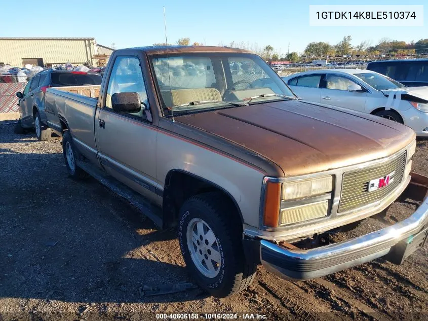 1GTDK14K8LE510374 1990 GMC Sierra K1500