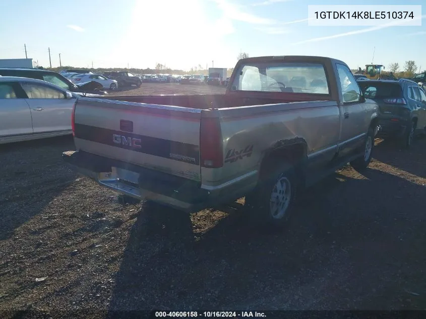 1GTDK14K8LE510374 1990 GMC Sierra K1500