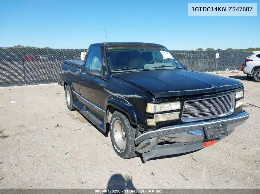 1990 GMC Sierra C1500 VIN: 1GTDC14K6LZ547607 Lot: 40728290