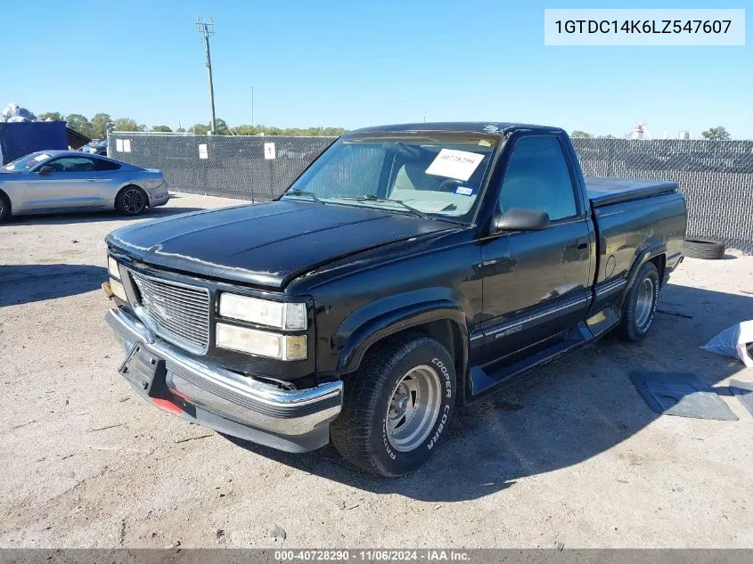 1990 GMC Sierra C1500 VIN: 1GTDC14K6LZ547607 Lot: 40728290