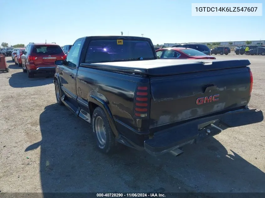 1990 GMC Sierra C1500 VIN: 1GTDC14K6LZ547607 Lot: 40728290