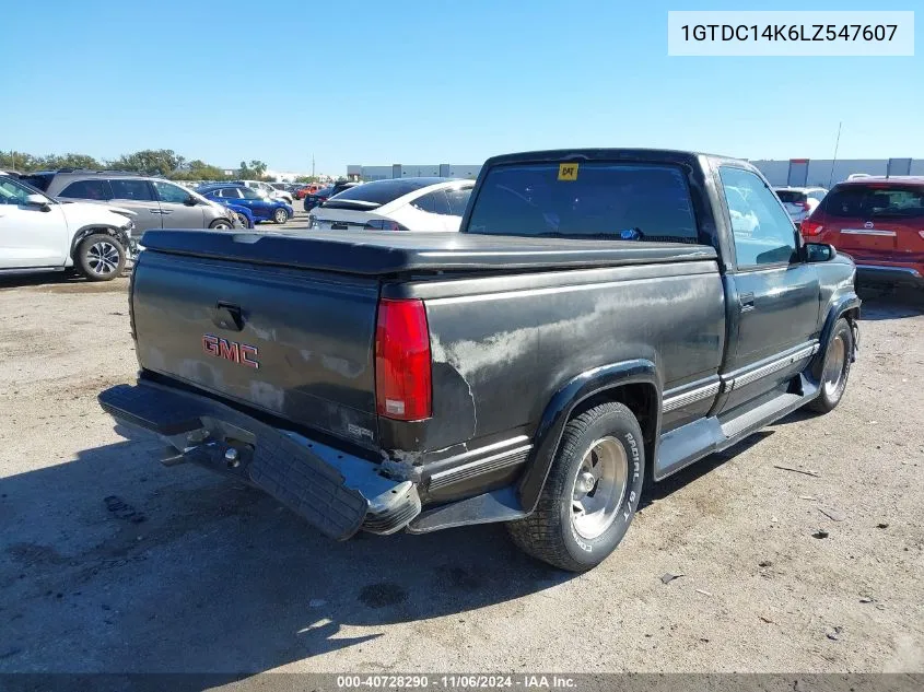 1990 GMC Sierra C1500 VIN: 1GTDC14K6LZ547607 Lot: 40728290