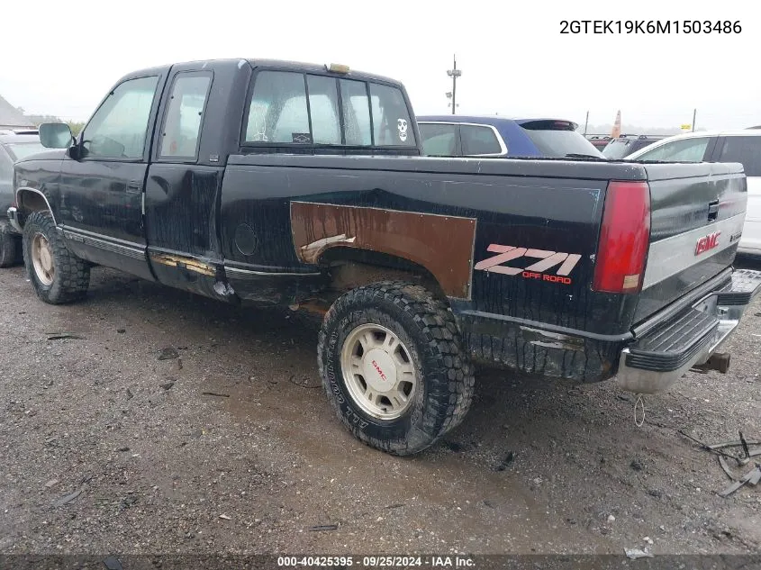 1991 GMC Sierra K1500 VIN: 2GTEK19K6M1503486 Lot: 40425395