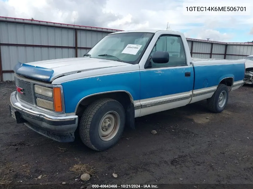 1991 GMC Sierra C1500 VIN: 1GTEC14K6ME506701 Lot: 40643466