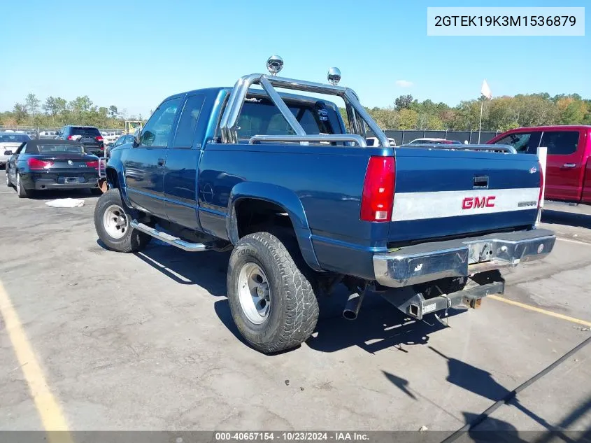 1991 GMC Sierra K1500 VIN: 2GTEK19K3M1536879 Lot: 40657154