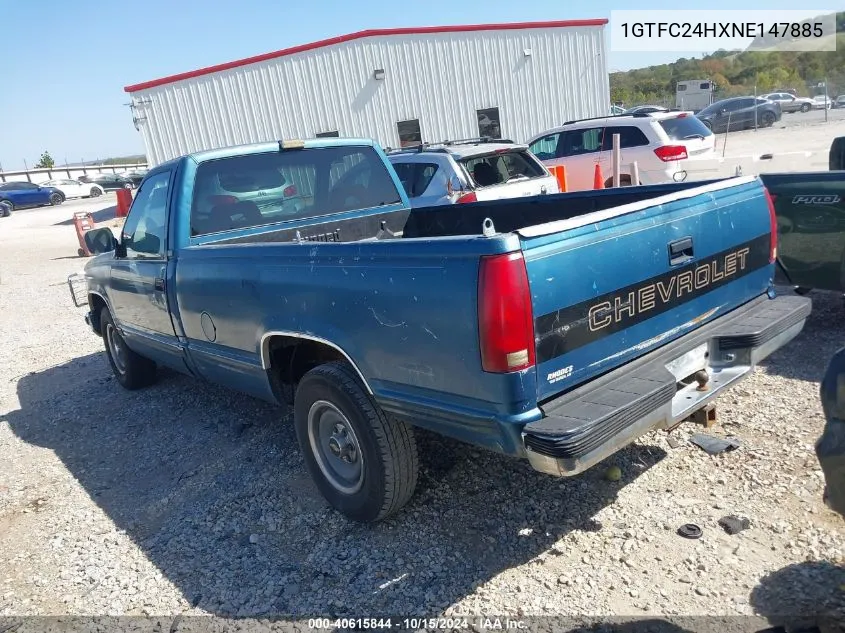 1992 GMC Sierra C2500 VIN: 1GTFC24HXNE147885 Lot: 40615844