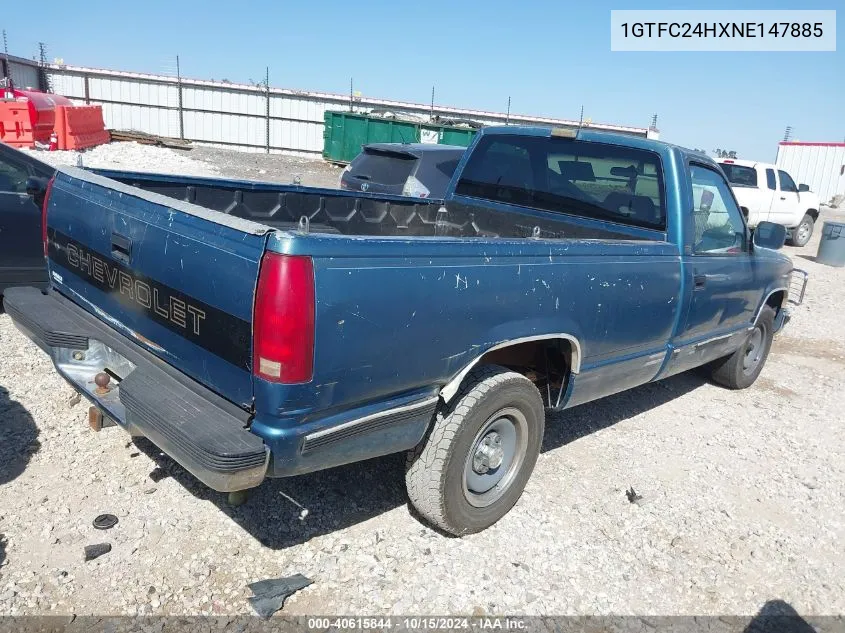 1992 GMC Sierra C2500 VIN: 1GTFC24HXNE147885 Lot: 40615844