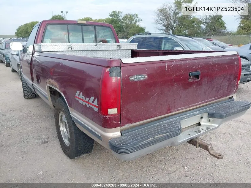 1993 GMC Sierra K1500 VIN: 1GTEK14K1PZ523504 Lot: 40249263