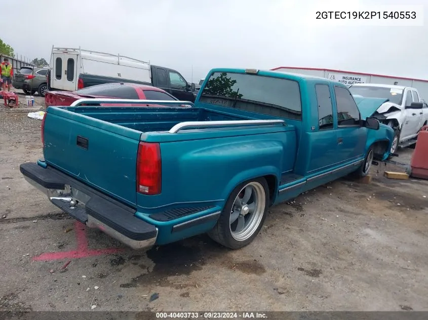 1993 GMC Sierra C1500 VIN: 2GTEC19K2P1540553 Lot: 40403733