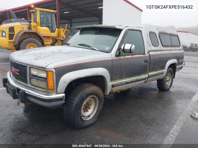 1993 GMC Sierra K2500 VIN: 1GTGK24FXPE516432 Lot: 40447647