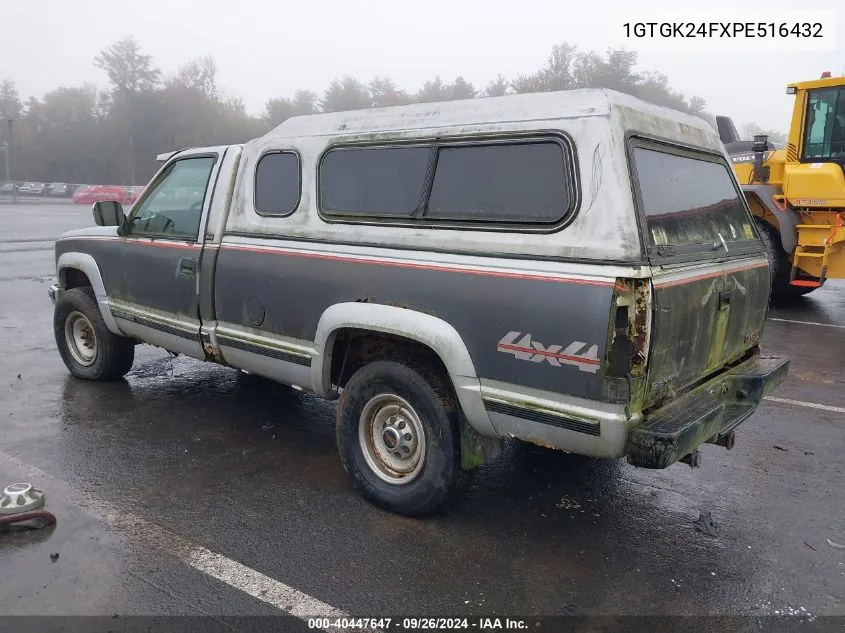 1993 GMC Sierra K2500 VIN: 1GTGK24FXPE516432 Lot: 40447647