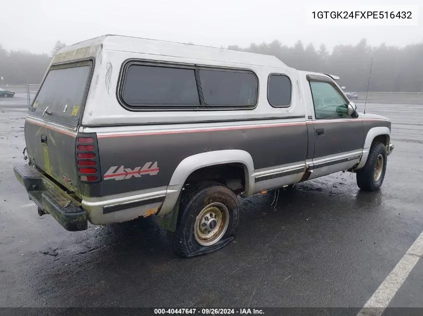 1993 GMC Sierra K2500 VIN: 1GTGK24FXPE516432 Lot: 40447647