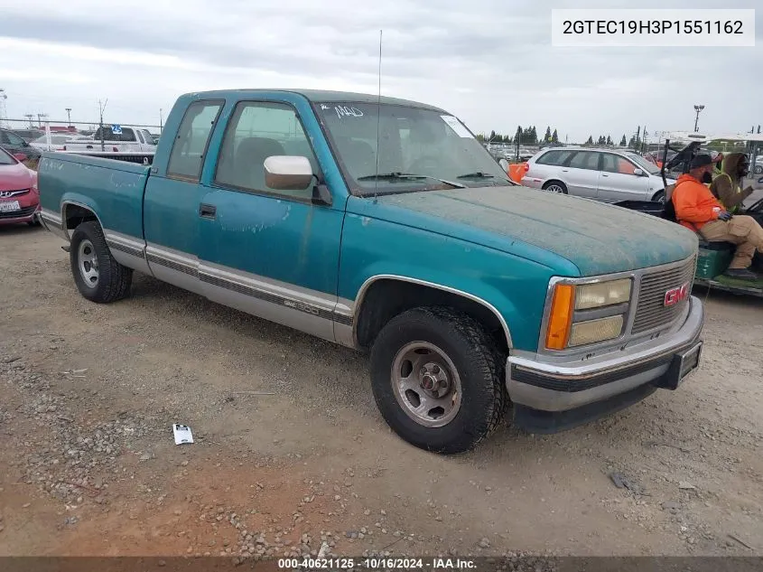 1993 GMC Sierra C1500 VIN: 2GTEC19H3P1551162 Lot: 40621125