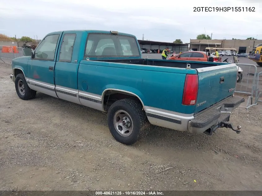 1993 GMC Sierra C1500 VIN: 2GTEC19H3P1551162 Lot: 40621125