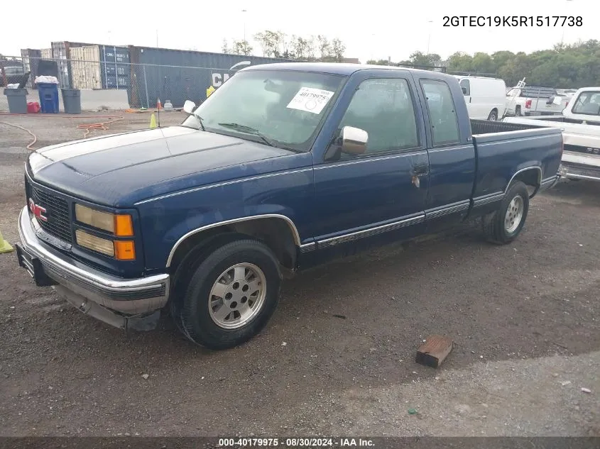 1994 GMC Sierra C1500 VIN: 2GTEC19K5R1517738 Lot: 40179975