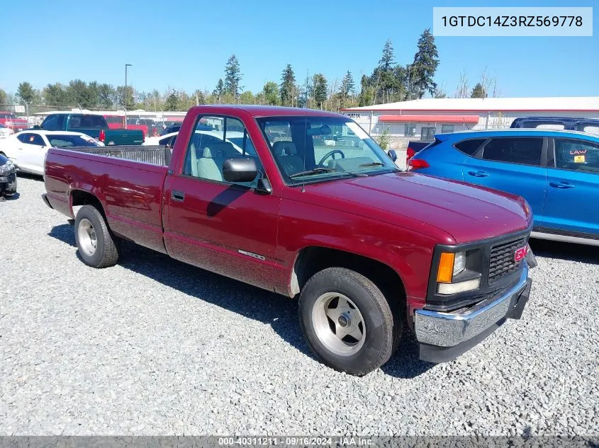 1994 GMC Sierra C1500 VIN: 1GTDC14Z3RZ569778 Lot: 40311211