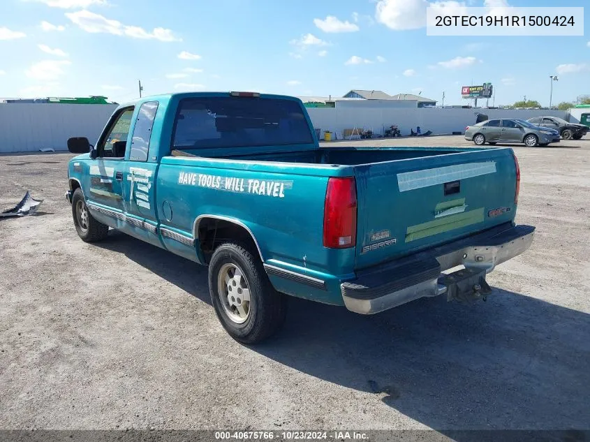 1994 GMC Sierra C1500 VIN: 2GTEC19H1R1500424 Lot: 40675766