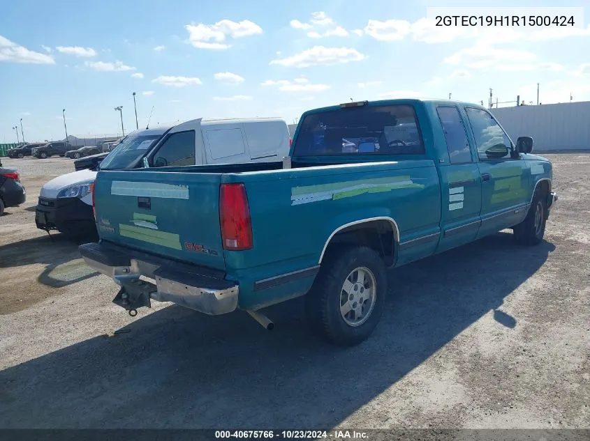 1994 GMC Sierra C1500 VIN: 2GTEC19H1R1500424 Lot: 40675766