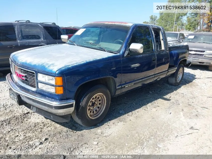 1994 GMC Sierra C1500 VIN: 2GTEC19K8R1538602 Lot: 40719888