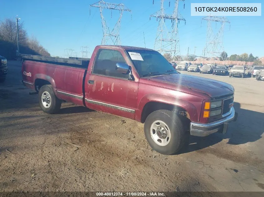 1994 GMC Sierra K2500 VIN: 1GTGK24K0RE508260 Lot: 40812374