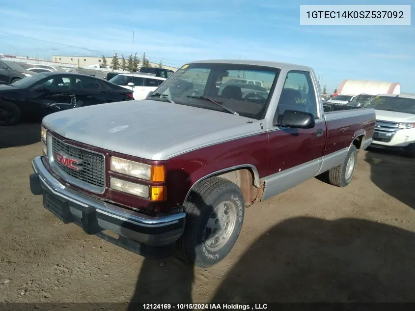 1995 GMC Sierra C1500 VIN: 1GTEC14K0SZ537092 Lot: 12124169