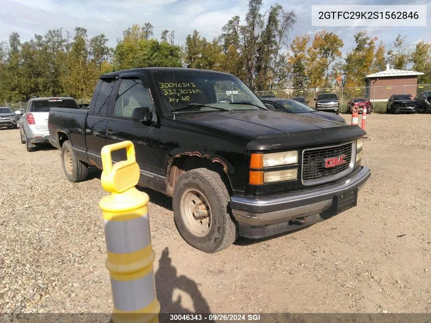 1995 GMC Sierra C2500 VIN: 2GTFC29K2S1562846 Lot: 30046343